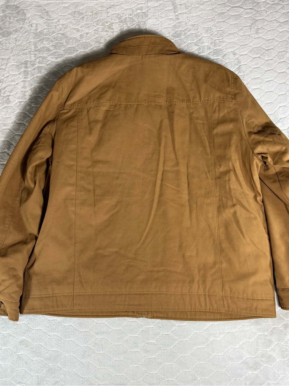 Levi’s Duck Canvas Quilted Work Jacket Men’s XL Brown Full Zip Insulated NWT - Picture 6 of 11